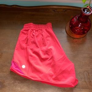 Lululemon Hotty Hot High-Rise Short 2.5” Neon Pink